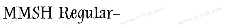 MMSH Regular字体转换